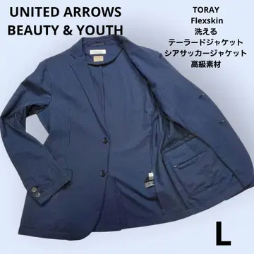 UNITEDARROWS TORAY 세탁 가능한 테일러드 자켓 시어서커