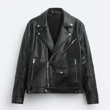 ZARA 더블 라이더 가죽 자켓 블랙 즉시 구매 ok