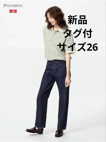 새상품 유니클로 JW ANDERSON 스트레이트 청바지 26