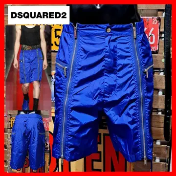 Dsquared2 컬렉션 라인 지퍼 레이스업 하프 팬츠