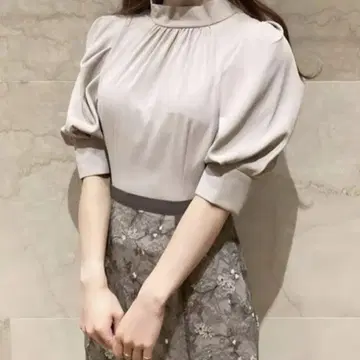 SNIDEL 3피스 레이스 원피스 그레이