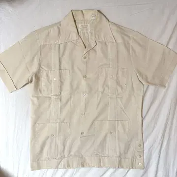 Guayabera Shirt 구아야베라 셔츠 페일 오렌지