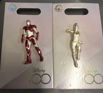 디즈니 스토어 핀 배지 DISNEY 100 아이언맨 마블