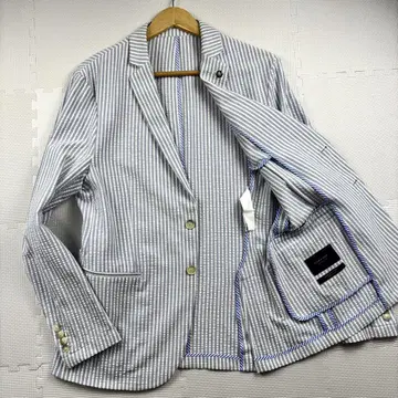 새상품급 ZARA 자라 테일러드 자켓 시어서커 썸머 스트라이프