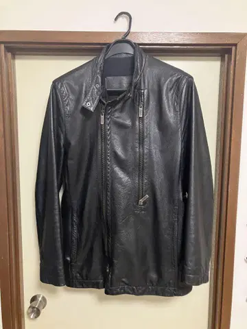 Dirk Bikkembergs 블랙 가죽 자켓 46 사이즈