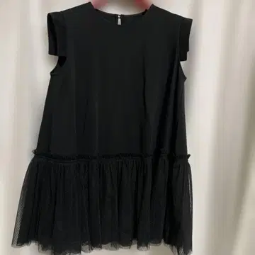 르네 블랙 슬리브리스 튜닉 34 S