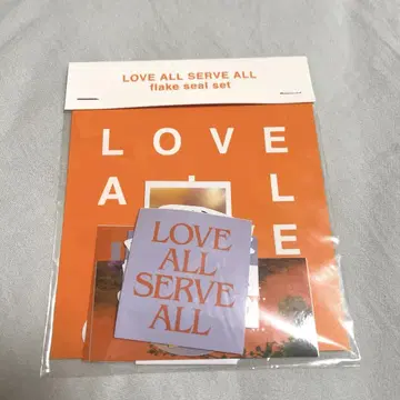 LOVE ALL SERVE ALL 조각 씰 세트