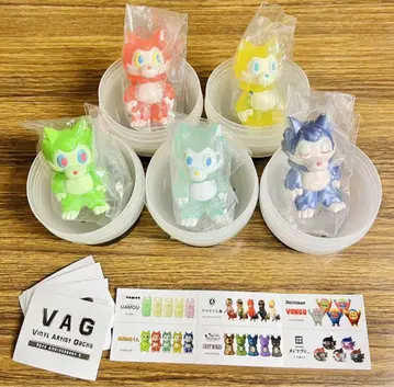 VAG 10th 오카미군 가챠 소프트 비닐 전체 5종 세트
