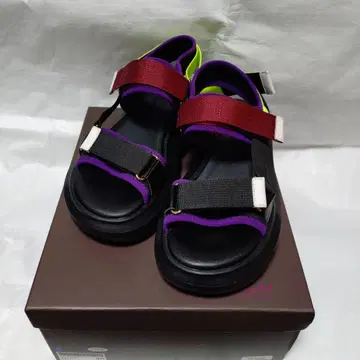 MANA 마나 532165 BL/C 컬러 벨크로 샌들