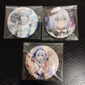 뱅드림 BanG Dream! KV 캔뱃지 쿠라타 마시로 3세트