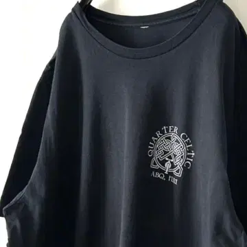 쿼터 CELTIC ABQ 티셔츠 블랙 검정 구제 의류