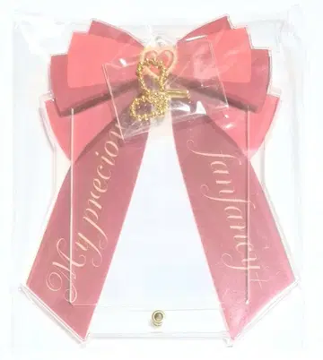 후쿠야 fanfancy 포토 카드 아크릴 프레임 리본 레드 미개봉 2
