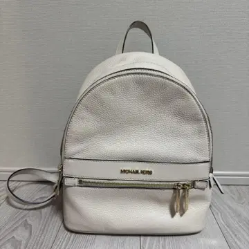 MICHAEL KORS 화이트 가죽 백팩