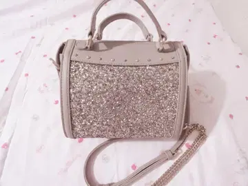 DIANA 미니 보스턴 BAG 토프 고히스 무스/라이트 브론즈 글리터