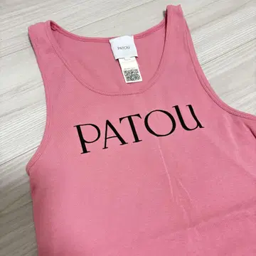 파투 PATOU 오가닉 코튼 탱크탑 핑크 XS