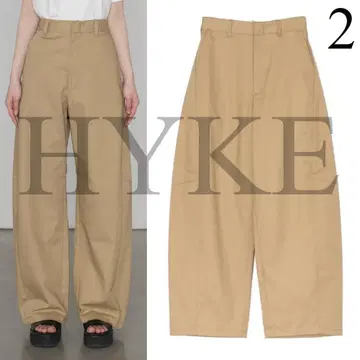 HYKE 25SS BARREL LEG TROUSERS 배럴 레그 팬츠