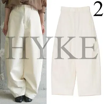 HYKE 25SS BARREL LEG TROUSERS 배럴 레그 팬츠