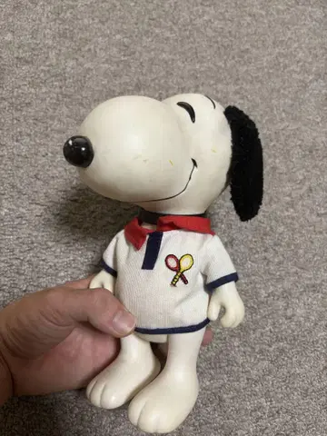빈티지 스누피 소프트 비닐 쇼와 레트로 인형 구제 의류