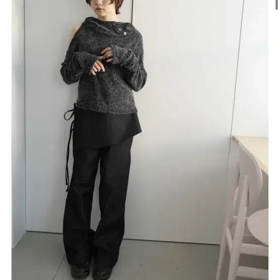 【Yinandyang in Harmony】Denim skirt pants ★韓国商品 Innyangin Harmony Denim Skirt Pants black #인앤양인하모니 on