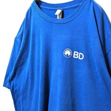 넥스트 레벨 BD 로고 티셔츠 블루 파랑 XL 구제 의류