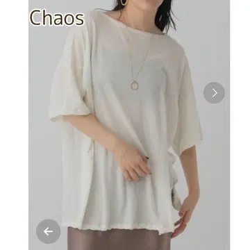 카오스 Chaos 티셔츠 풀오버 시어 셔츠 상의 T셔츠