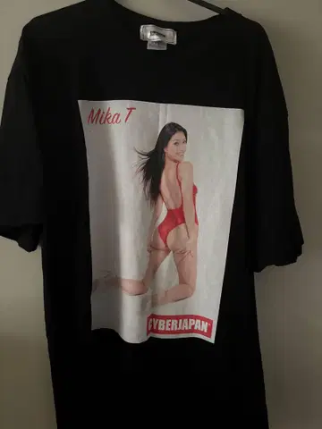 CYBERJAPAN 티셔츠 MIKA T XL 사이버재팬댄서즈 블랙