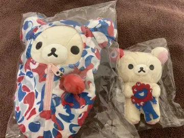 오사카 엑스포 얏쿠얏쿠 리락쿠마 콜라보 봉제 인형 2개 세트