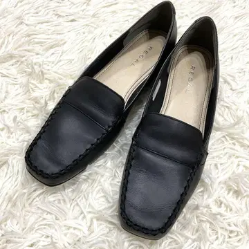 새상품급 REGAL 리갈 모카신 로퍼 F22J 24cm 블랙
