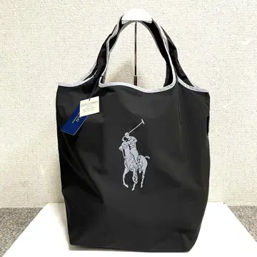 새상품 랄프 로렌 토트백 에코백 접이식 백 블랙