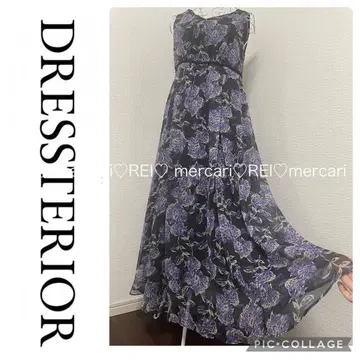 드레리어 DRESSTERIOR 쉬폰 원피스 롱 꽃무늬