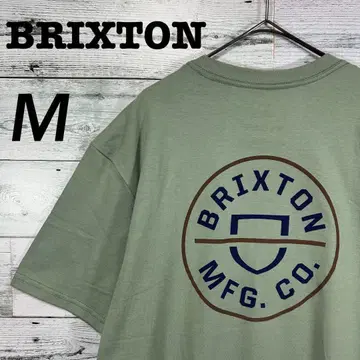 [미사용] Brixton 브릭스톤 백 서클 로고 티셔츠 그린