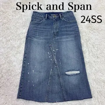 2024 봄/여름 Spick and Span 5 1/2 데님 스커트 28