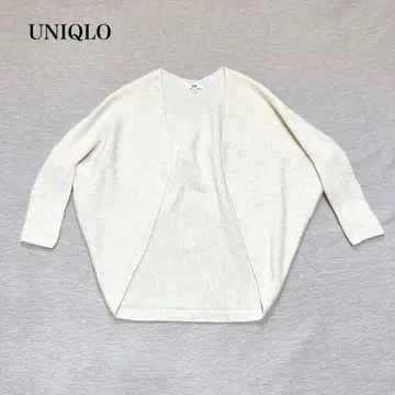 새상품급 유니클로 3D 수플레 얀 가디건 (M) 돌먼 슬리브 겉옷 어른
