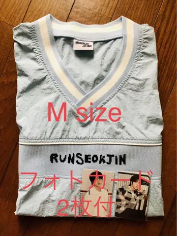[RUNSEOKJIN in JAPAN] V넥 티셔츠 BLUE M