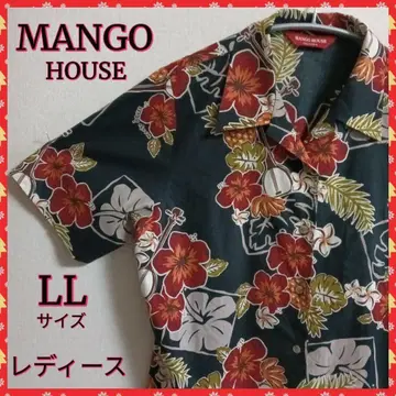 [MANGO] 카리유시 의류 알로하 셔츠 오키나와 카리유시 반팔 새상품급