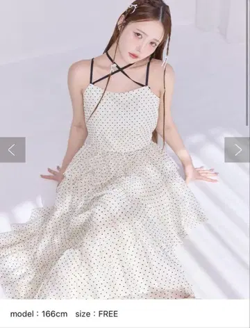 NICE CLAUP 프릴 티어드 원피스