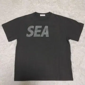 바람과 바다 SEA 티셔츠 블랙 D.그레이 XL