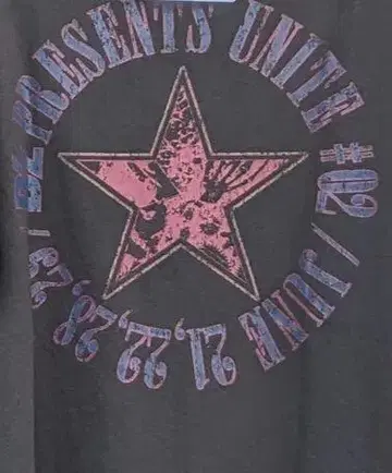 B'z UNITE #02 잉크 블랙 티셔츠 XL 사이즈