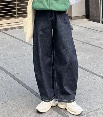 택 포함 새상품 CPCM 커브 페인터 데님 사이즈 XL