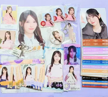 노기자카46 캔뱃지 외 잡화 굿즈 + 브로마이드 65장 세트 묶음 판매