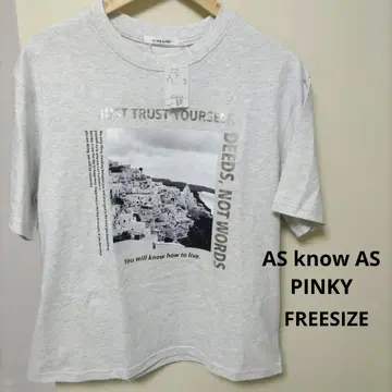 아즈노아즈 핑키 티셔츠 FREESIZE