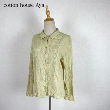cotton house Aya 컷워크 레이스 블라우스 일본제
