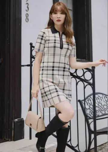 [정품] 하립투 Trois Logo Knit Mini Dress
