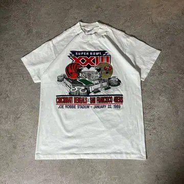 Trench 제작 SUPER BOWL XXIII 1989 빈티지 티셔츠