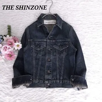 새상품급 THE SHINZONE 데님 자켓 다크 네이비