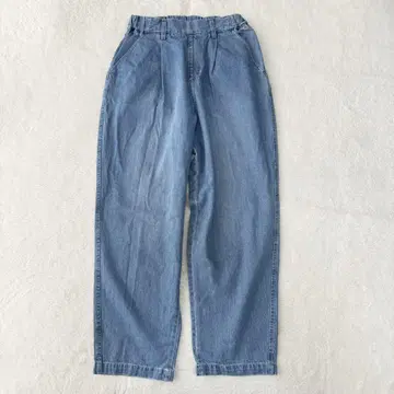 리파인드 웍스 와이드 데님 면 내추럴 성숙 캐주얼 F 연중무휴