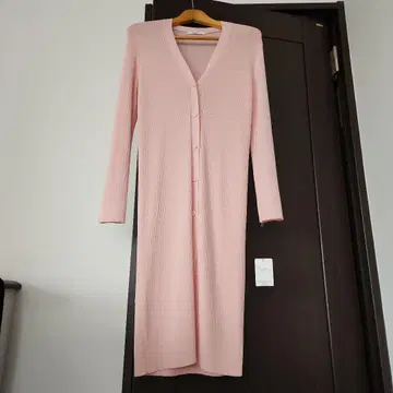 JOCONDE 핑크 롱 가디건