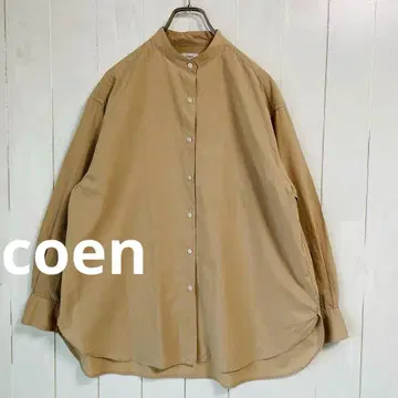 COEN 밴드 카라 루즈핏 셔츠
