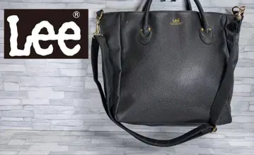 Lee 2WAY 주름 가공 가죽 토트백 숄더백 가방 Lee