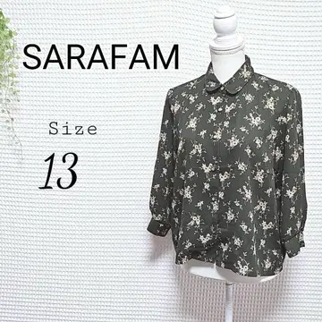 SARAFAM 꽃무늬 셔츠 사이즈 13